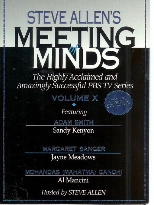 Title details for Meeting of Minds, Volume X by Steve Allen - Available